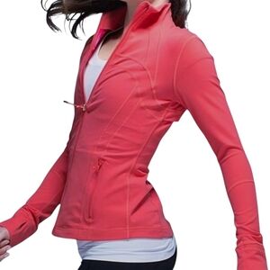 Lululemon Define Jacket Passion/Heathered Coal Wee Stripe Rel: 2014 Women's 12